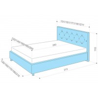 Кровать Аскона Marlena с подъемным механизмом, 2 категория