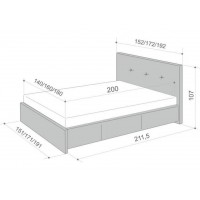 Кровать Аскона Isabella с подъемным механизмом, 2 категория